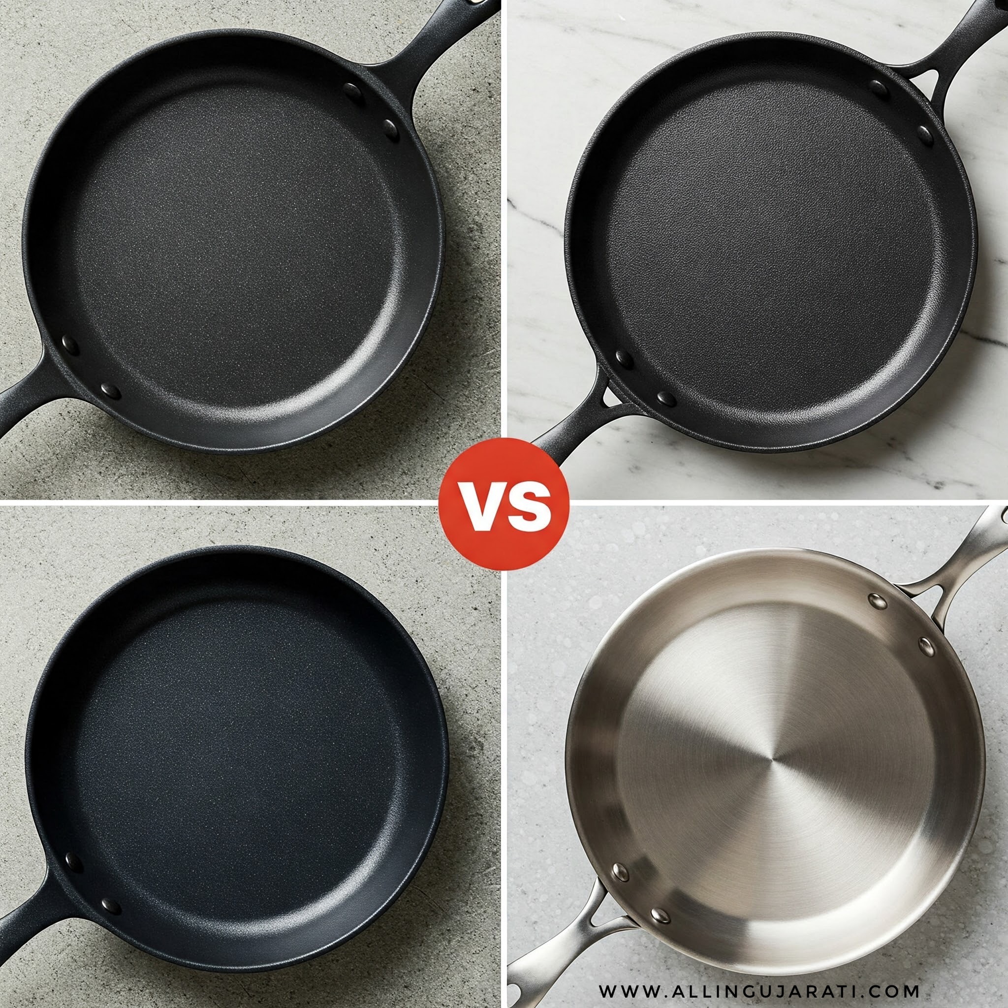 alternatives to a non-stick pan ( નોન-સ્ટીક પેનનો વિકલ્પ )