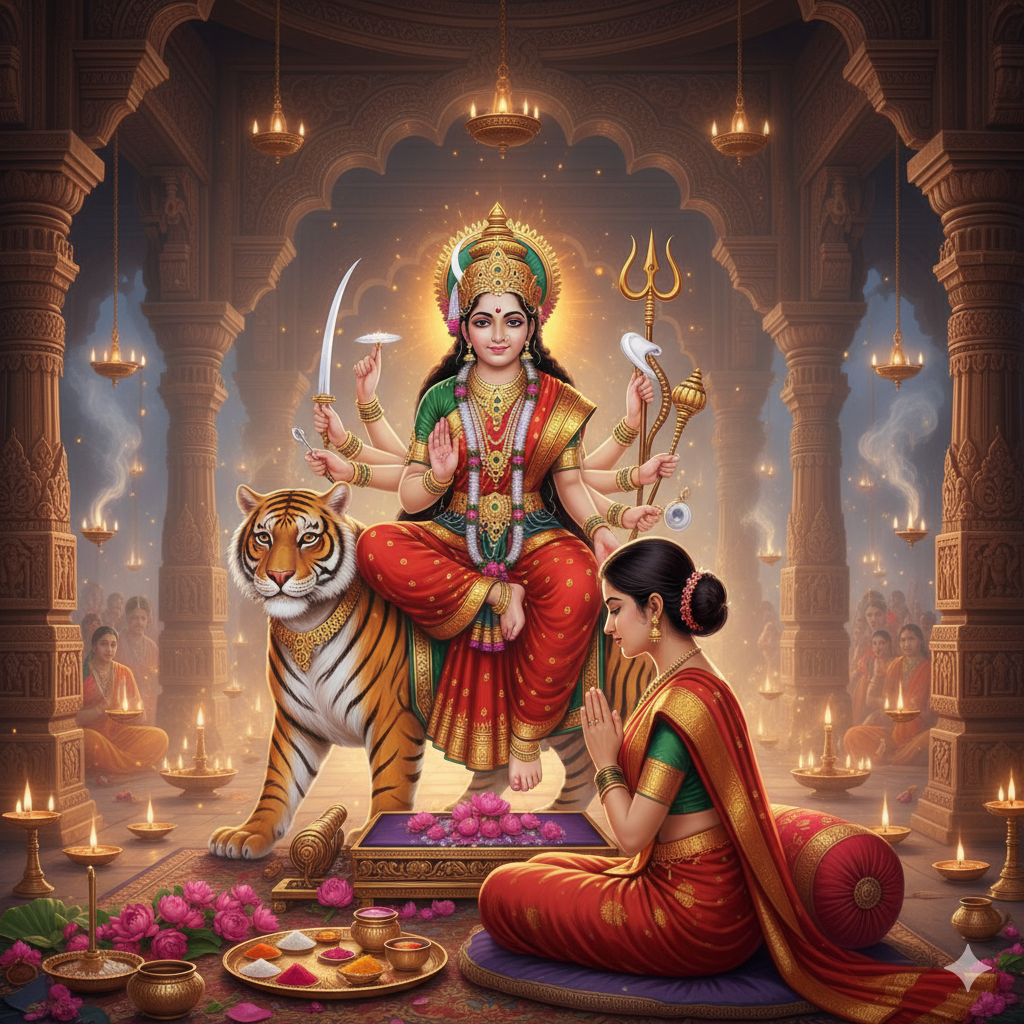 નવરાત્રિનો ત્રીજો દિવસ: મા ચંદ્રઘંટાની પૂજા