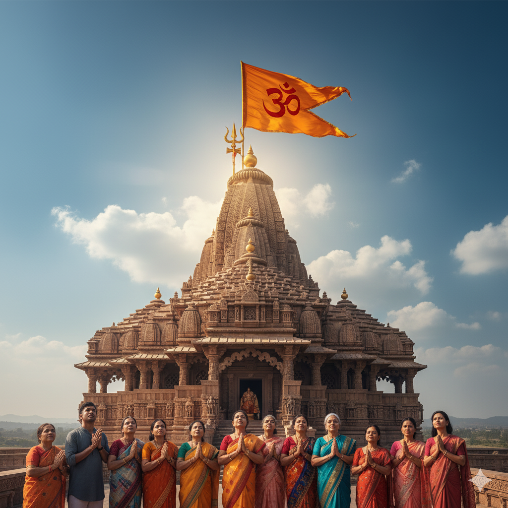 મંદિર પર કેમ ફરકે છે પવિત્ર ધજા