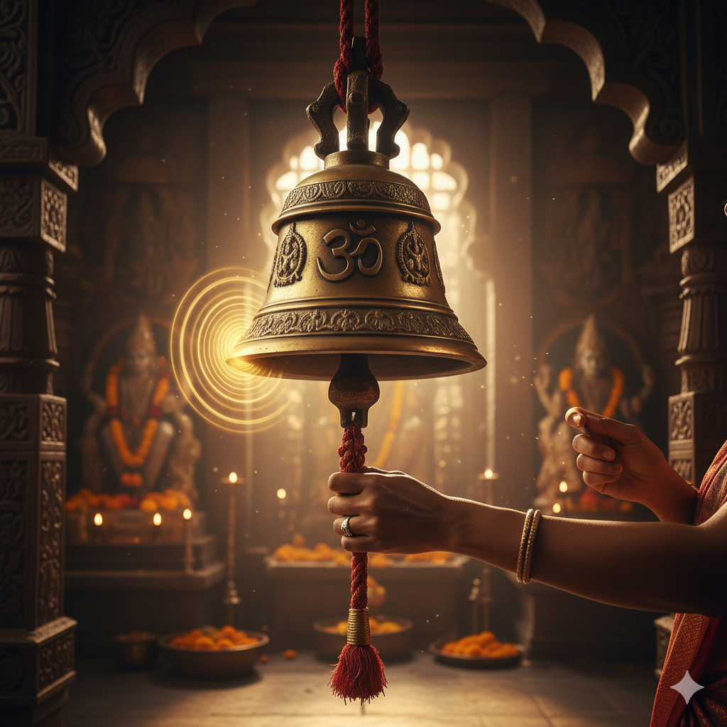 મંદિરમાં ઘંટ વગાડવાનું મહત્વ
