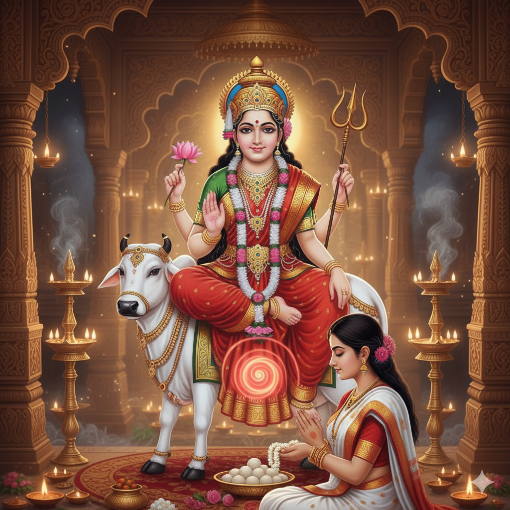 નવરાત્રિનો પ્રથમ દિવસ: મા શૈલપુત્રીની પૂજા