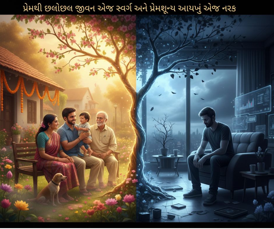 જીવનમાં પ્રેમ ન હોય તો બધા જ ગુણો વ્યર્થ છે