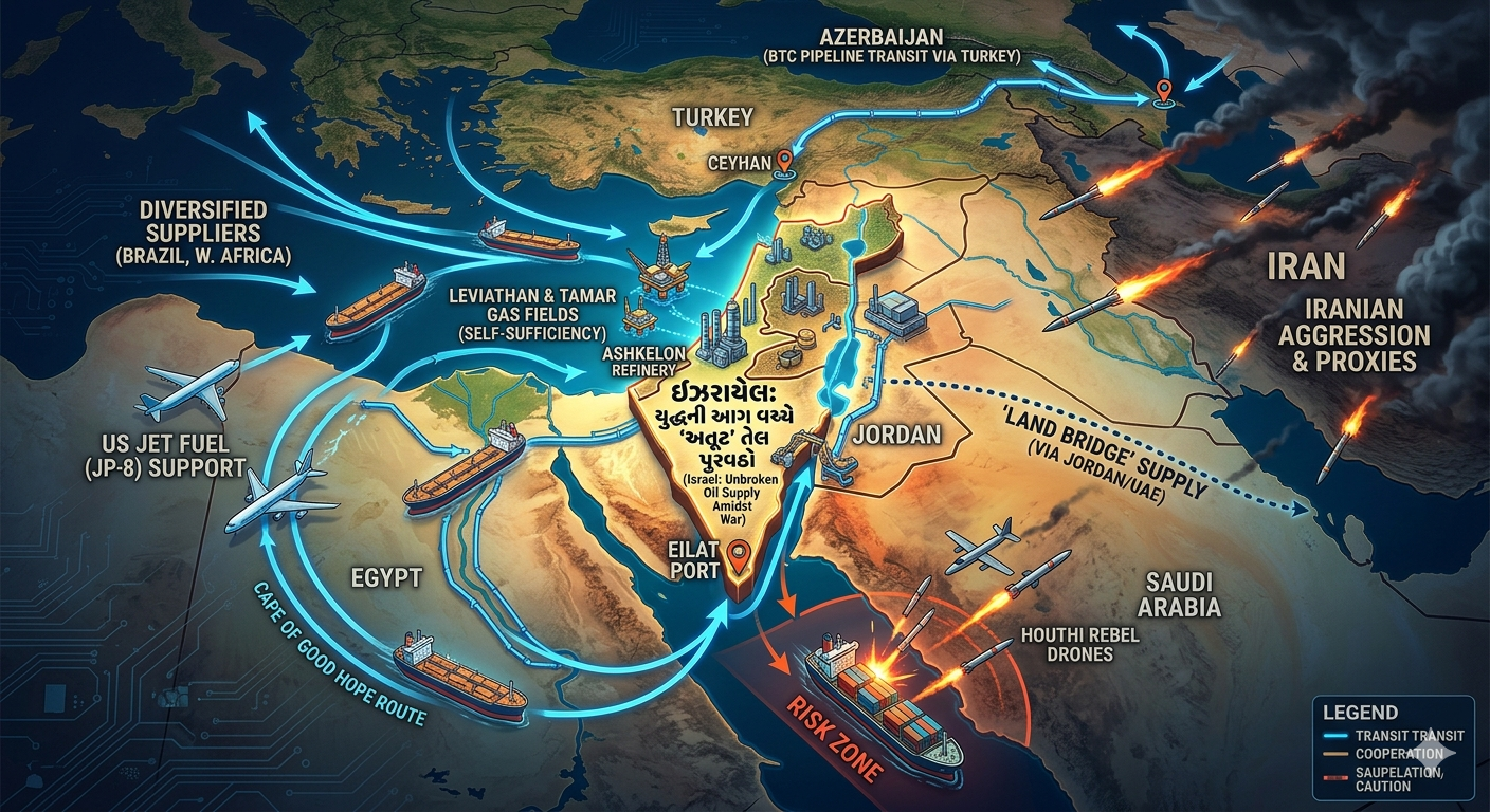 યુદ્ધની આગ વચ્ચે ઈઝરાયેલનું ‘બ્લેક ગોલ્ડ’: અખુટ પેટ્રોલિયમ સપ્લાય પાછળનું રહસ્ય